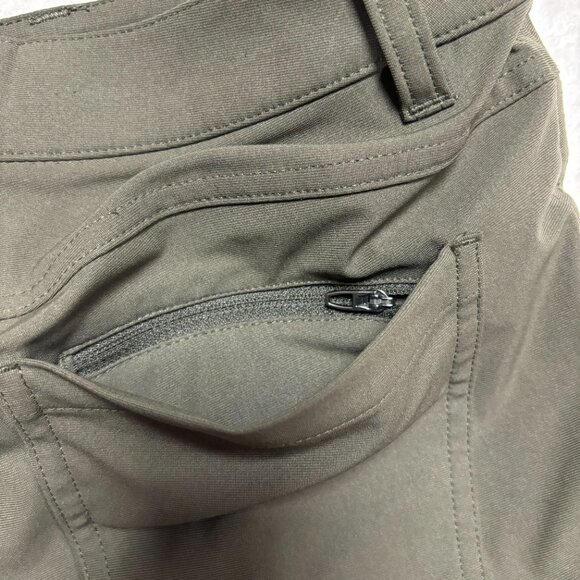 Lululemon Mens ABC Pant Slim Warpstreme Size 30 Dark Olive Performance W5AD8S - Picture 10 of 11